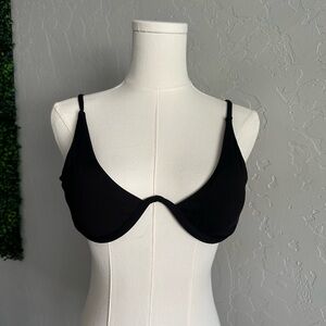 Medium black bikini top